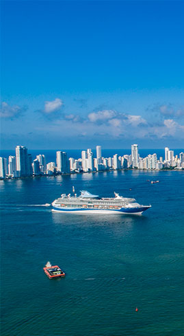 Crucero en el mar